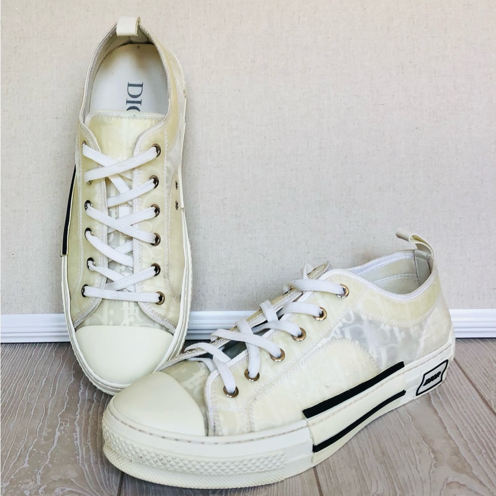 CHRISTIAN DIOR B23 Low Top Men's Sneaker Oblique Motif Monogram 44 / 11 COA